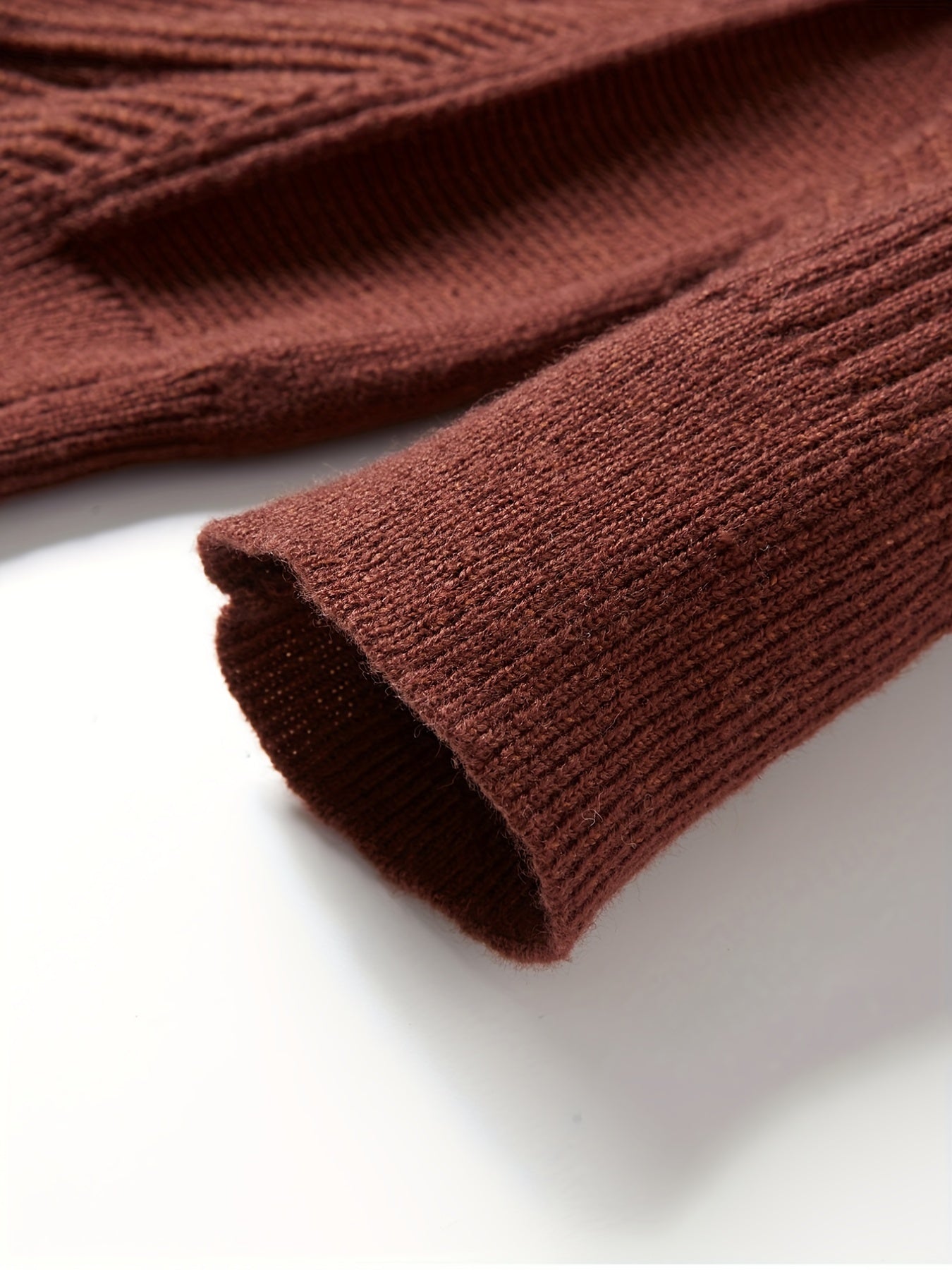 Ribbed Knit Sweater Long Sleeve Crew Neck Pullover for Fall Winter Spring