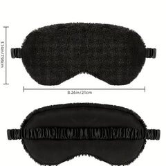 Comfort Plush Sleep Eye Mask Blackout Blindfold for Full Night's Sleep