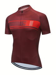Men's Solid Cycling Jersey Long Sleeve Active Shirt