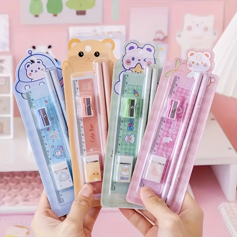 Student Stationery Set 5-in-1 Pencil Teacher Prize School Supplies