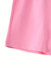 Girls' Beach Shorts 6-Pack, Casual Lounge Summer Sports Leisure