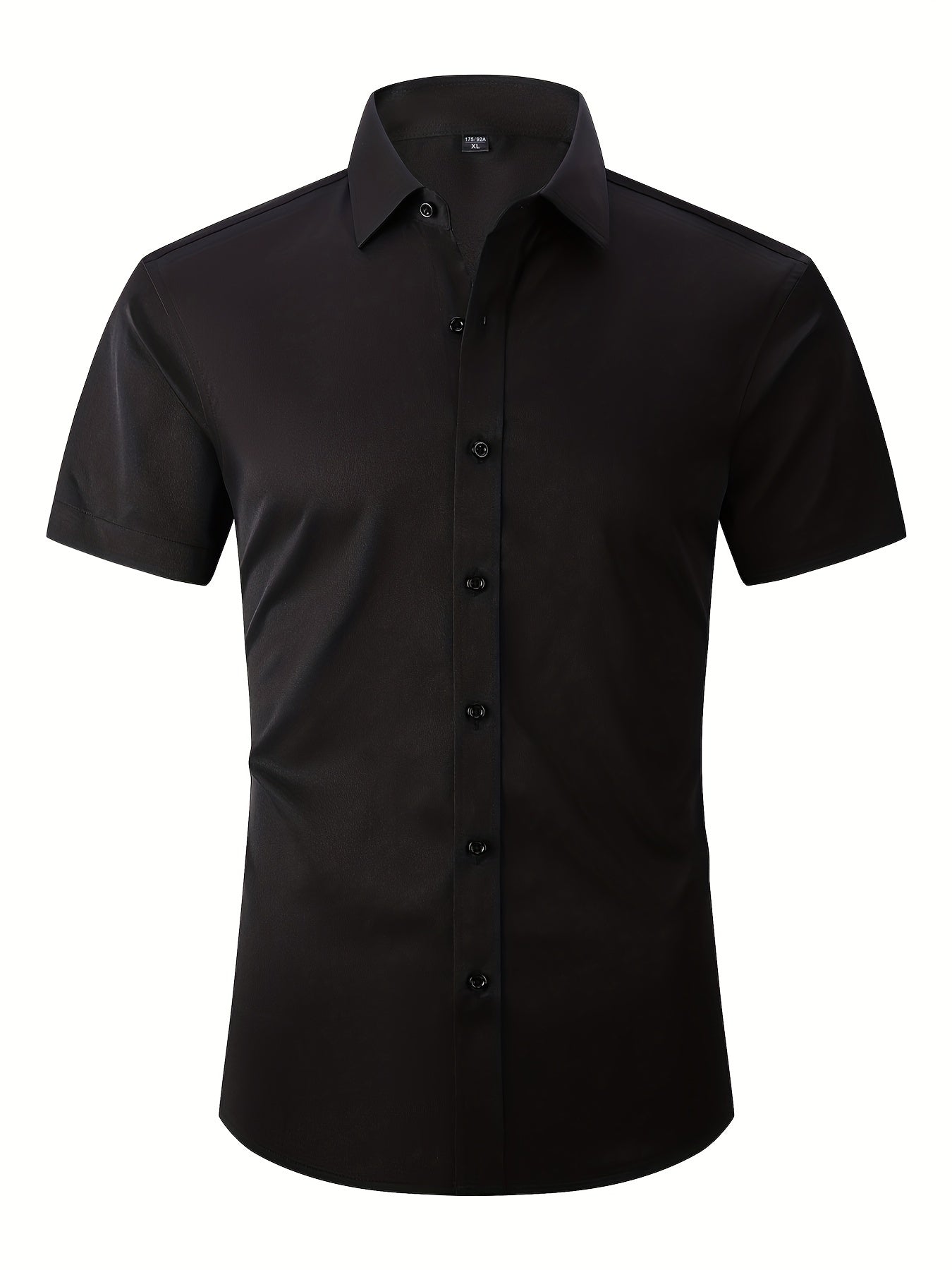 Men's Slim Formal Button Up Shirt for Business Occasion
