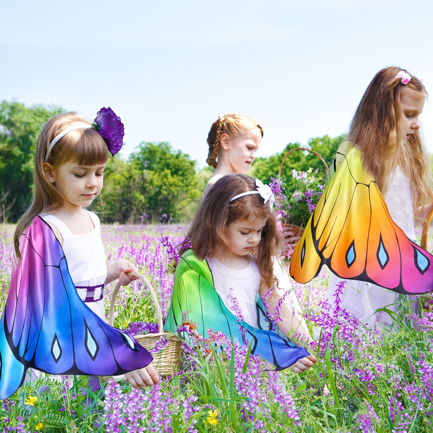 Magical Butterfly Wings Fairy Costume for Girls, Perfect for Parties