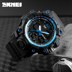 Unisex Sporty Military Digital Watch Multifunction Waterproof LED Display
