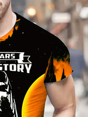 Skull And Letters Men's Graphic T-shirt for Summer