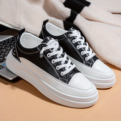 Women's Platform Sneakers Low Top Casual Walking Shoes
