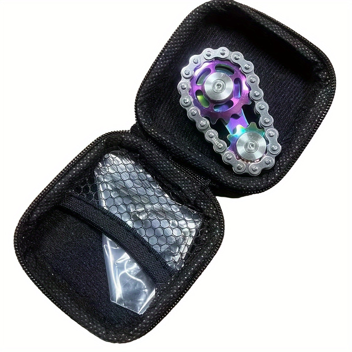 Metal Chain Toothed Metal Fingertip Gyroscope Sensory Toy
