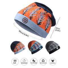 Slouchy Winter Knitted Beanie Hat for Men Women