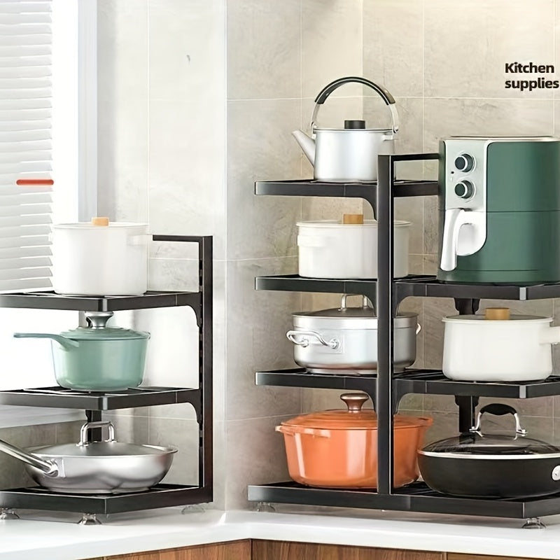 Pots And Pans Organizer For Cabinet - Heavy Duty Pot And Pan Rack