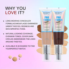 Dual Purpose Concealer for Face & Body, Covers Tattoos & Blemishes