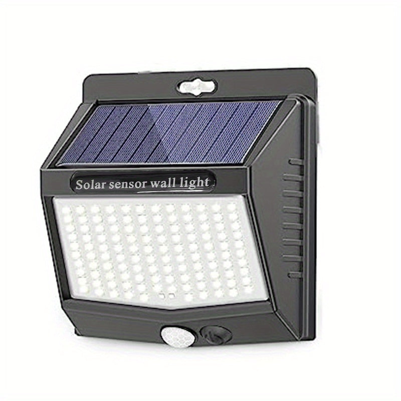 Solar Security Lights Outdoor 4 Pack 118 LED Motion Sensor Ultra Bright