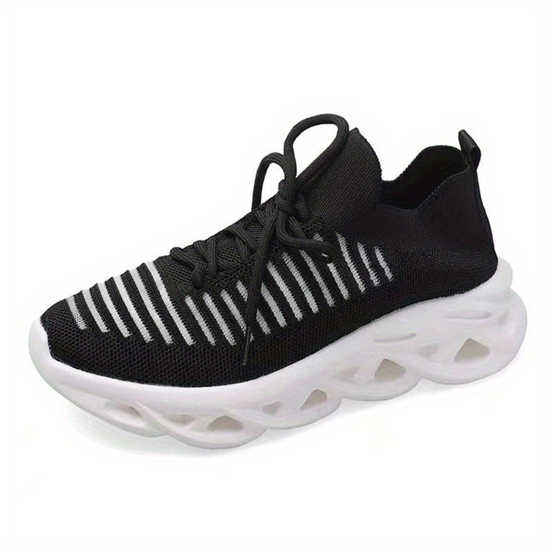 Women's Breathable Flying Woven Sneakers Casual Running Shoes