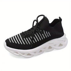 Women's Breathable Flying Woven Sneakers Casual Running Shoes