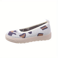 Women's Breathable Knit Loafers Low Top Shoes