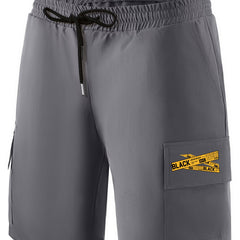 Men's Waist Drawstring Cargo Shorts