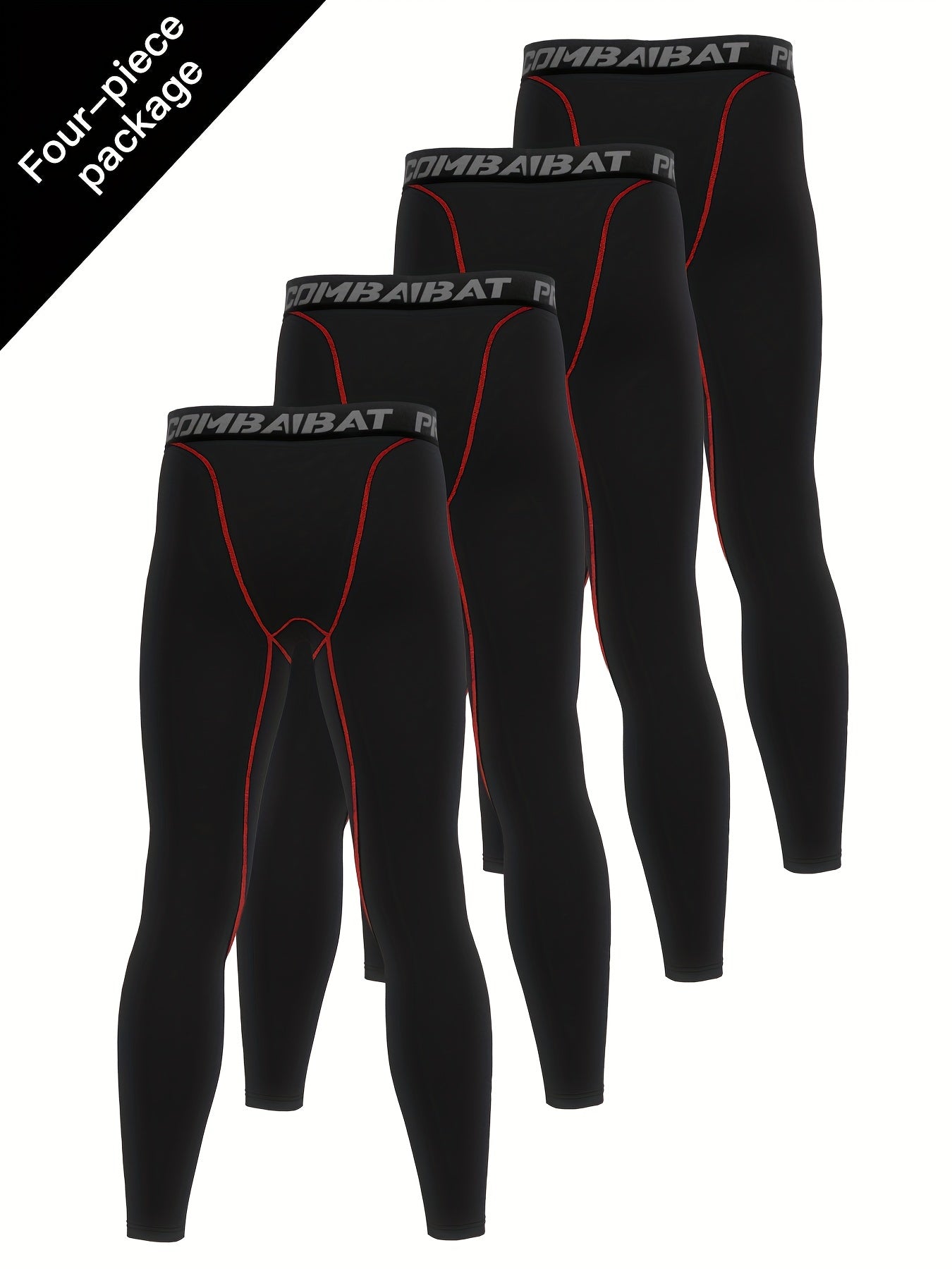 Men's Solid Leggings Active Quick Drying Sports Compression Pants