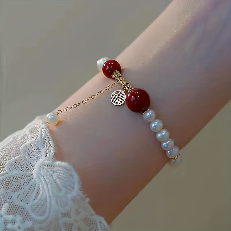 Retro Pearl Lucky Bracelet Niche Bracelet For Girlfriend