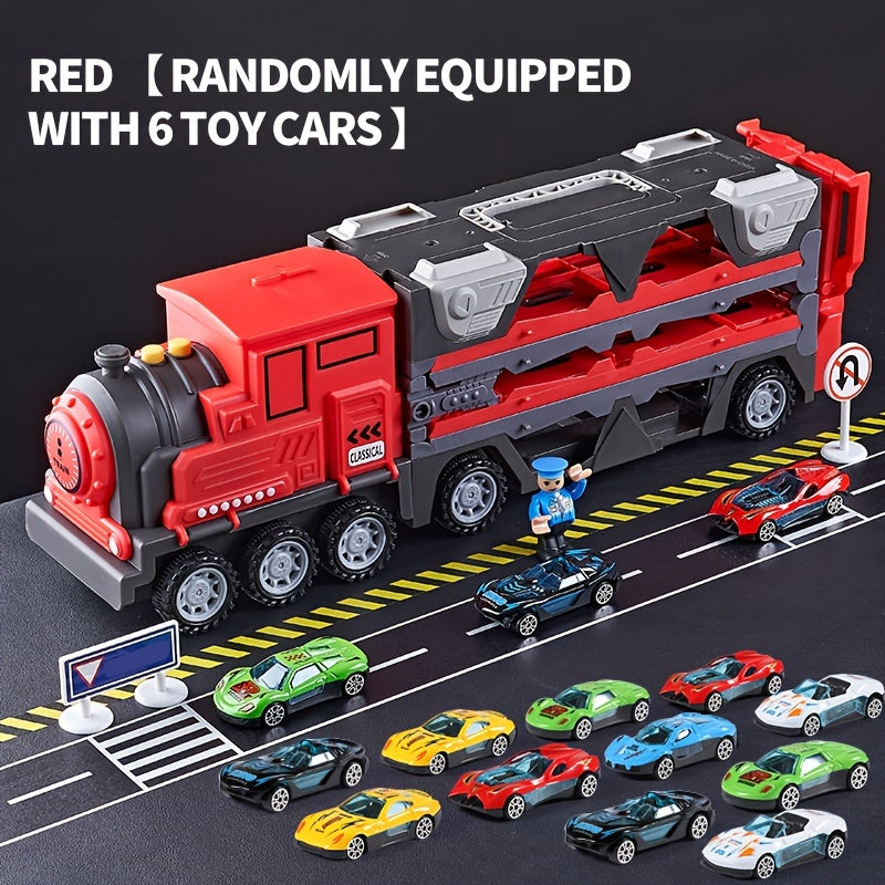Ejection Deformation Track Large Truck Toy Car Combo