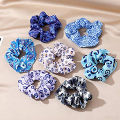Evil Eye Hamsa Hand Oversized Scrunchies Hair Tie