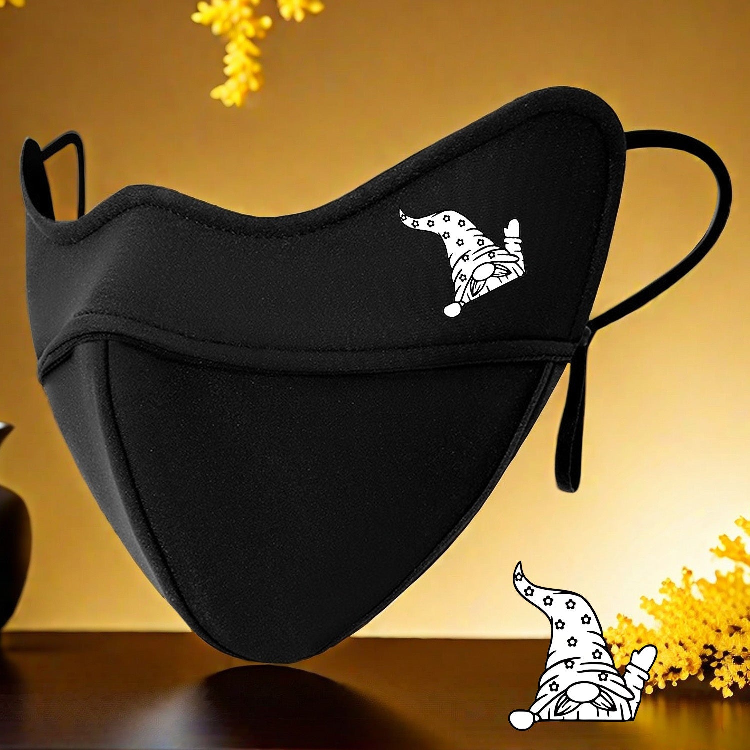 5D Warm Mask with Dwarf Gesture Pattern