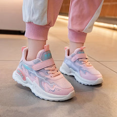 Girls Casual Low Top Mesh Sneakers Breathable Anti Slip Outdoor Shoes