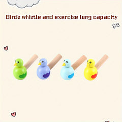 Wooden Toys Mini Whistle Bird Educational Music Toys