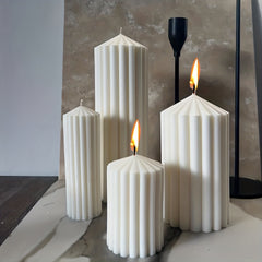 Resin Candle Silicone Molds 3 Sizes DIY Candles Set Home Decor
