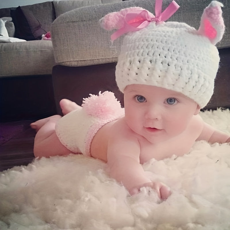 6M Newborn Beanie Cap Baby Photography Props