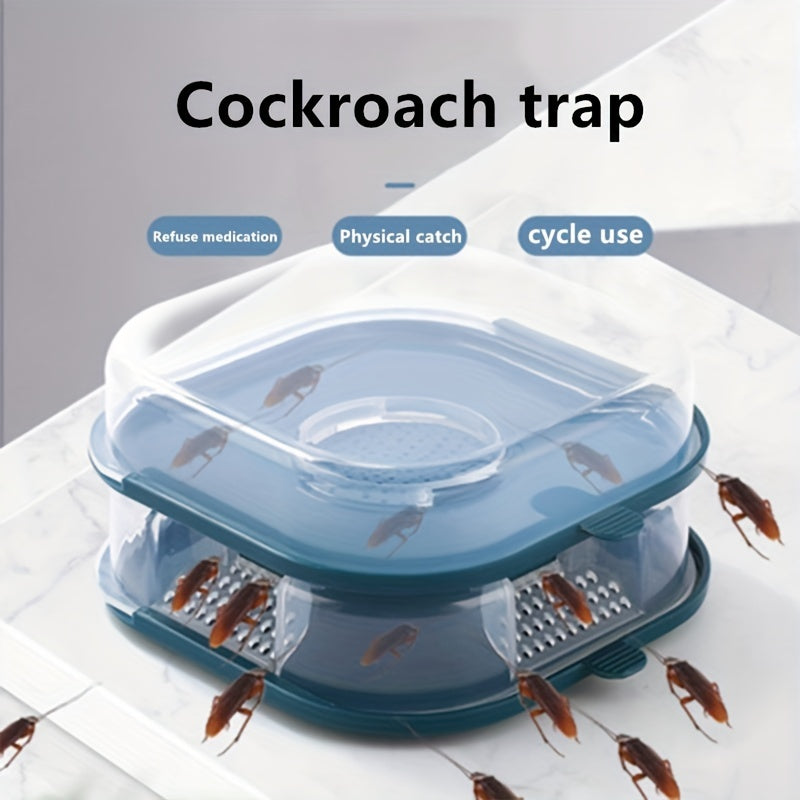 Reusable Cockroach Traps Box Roach Killer Bait for Pest Control