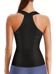 Zipper Shaping Tank Top Posture Corrector Waist Trainer Slimmer