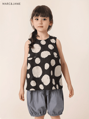 MARC&JANIE Girls Bubble Shorts Elastic Leg Waist Baggy Fit Kids Summer Clothes