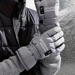 Men's Winter Skiing Gloves, Windproof & Waterproof Gloves, Warm Keeping Gloves