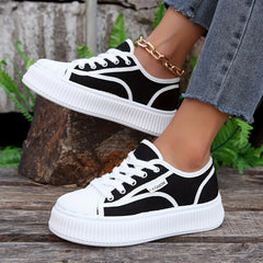 Women's Thick Bottom Skate Shoes Low Top Sport Shoes