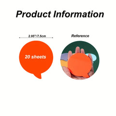 160 Sheets Transparent Sticky Notes Waterproof Translucent Memo Pad