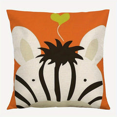 Small Animal Print Cushion 45x45cm Modern Sofa Throw Pillow Cover