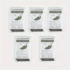 5pcs First Aid Blanket Portable Field Rescue Cold-proof Insulation Blanket