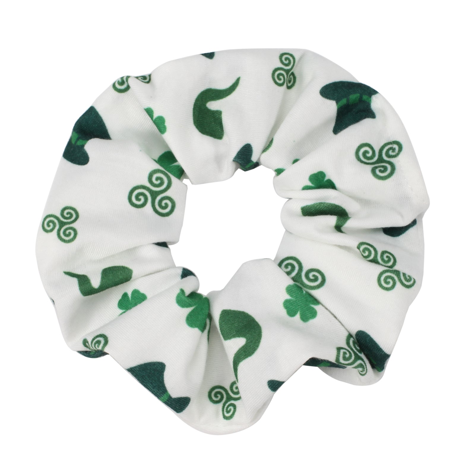 St. Patrick's Shamrock Hair Scrunchies Set