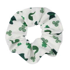 St. Patrick's Shamrock Hair Scrunchies Set