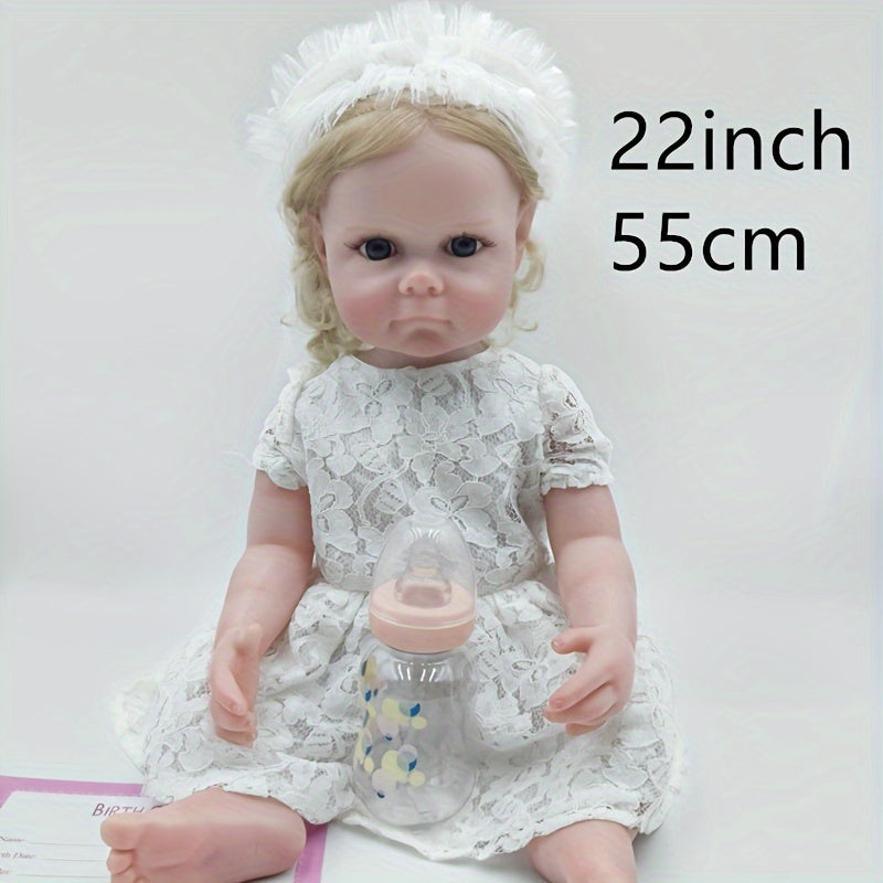 22" Lifelike Reborn Doll Full Body Soft Vinyl Simulative Dolls