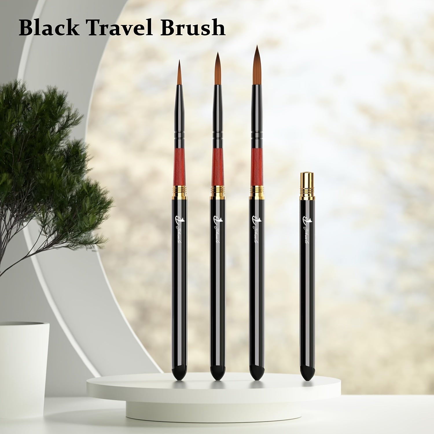 Travel Watercolor Brush YIHUALE 3pcs Portable Artist Brushes