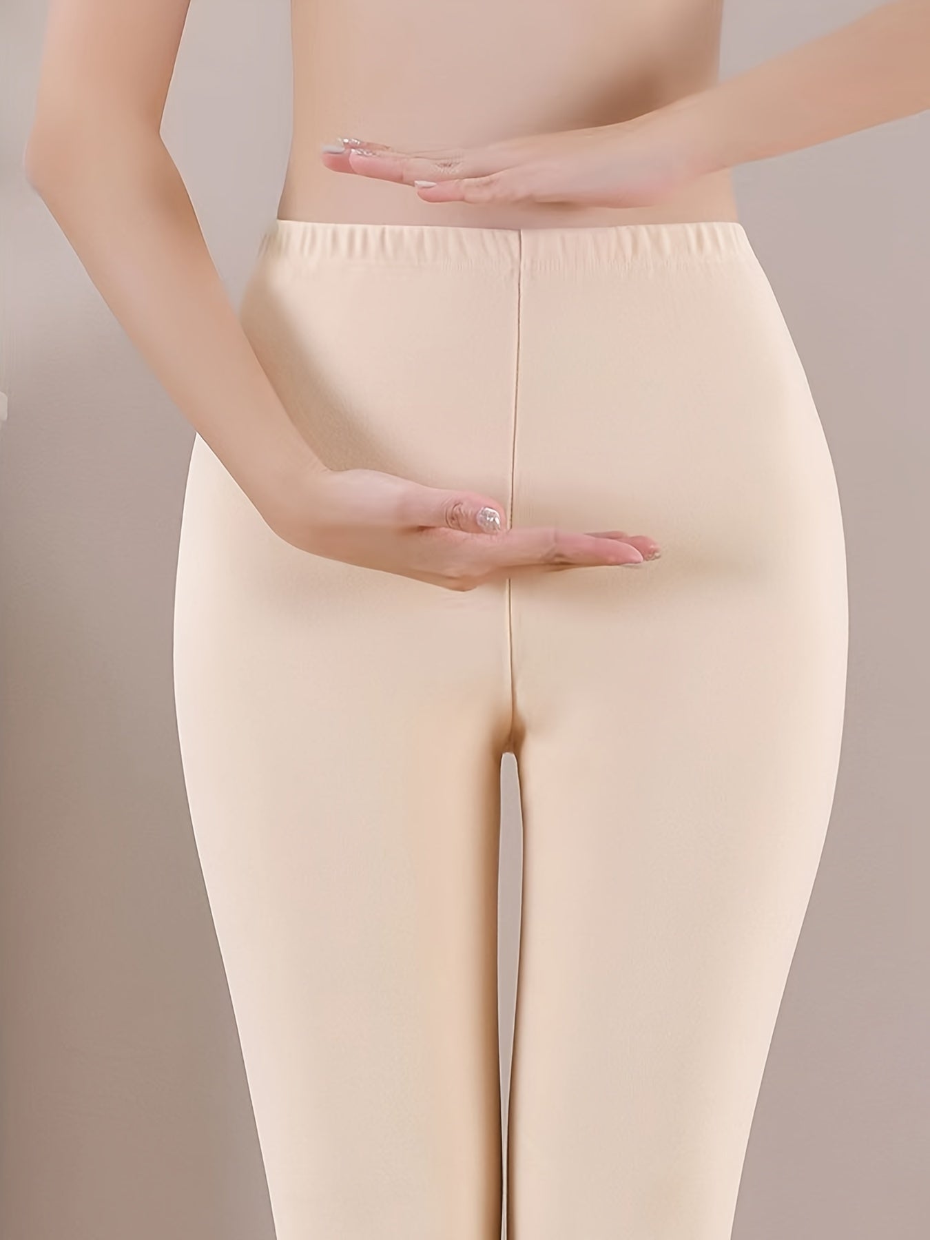 2 Pairs Thermal Pants Soft Comfy Elastic Tights Women's Lingerie
