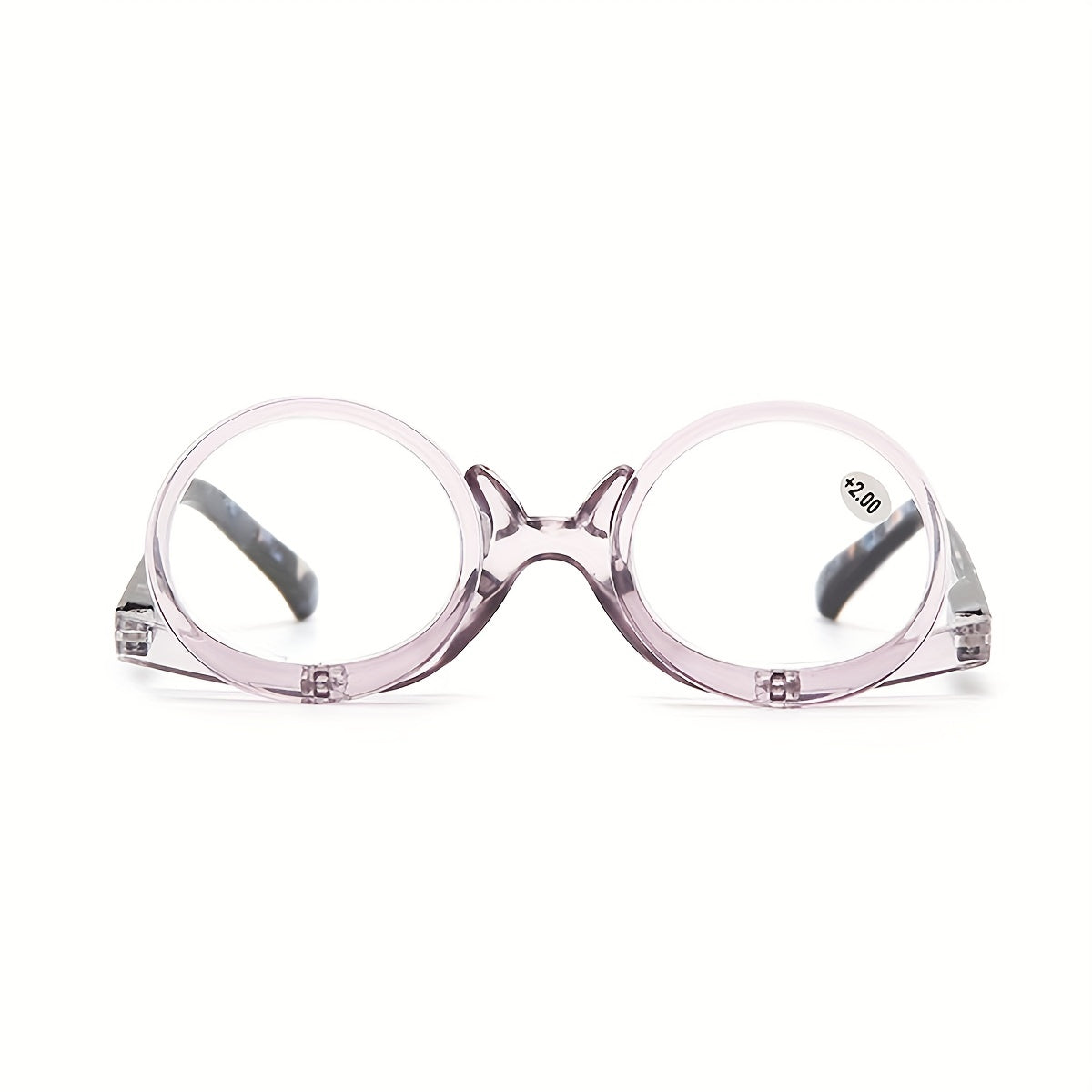 2 In 1 Reading Glasses Cosmetic Magnifier Double Lens Reversible Glasses