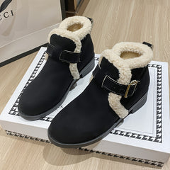 Women's Plush Lined Thermal Furry Snow Boots