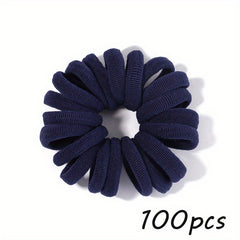 100pcs Candy Elastic Hair Ties Girls Hair Accessories Holiday Gift