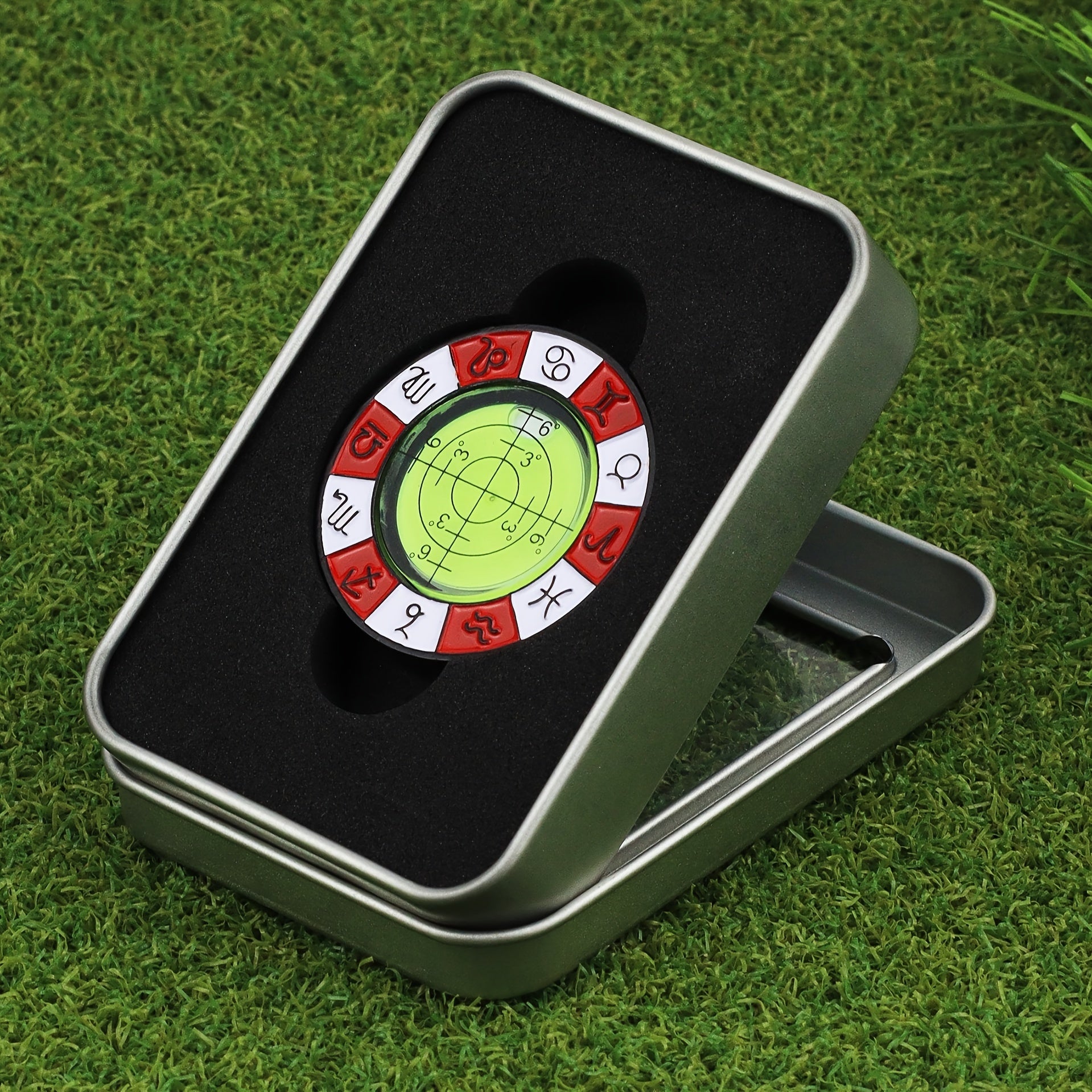 Golf Ball Marker Green Slope Reader Level Meter with Magnet