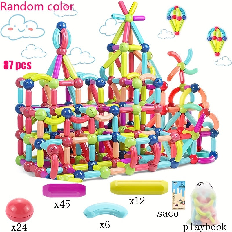 Magnetic Building Blocks Set for Kids - Educational Toy Gift