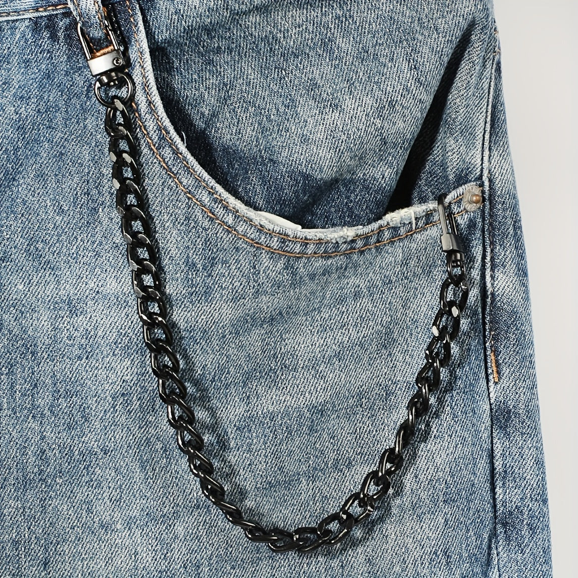 Iron Alloy Pants Chain Rock Punk Trousers Pants Jean Chain Men's HipHop Jewelry