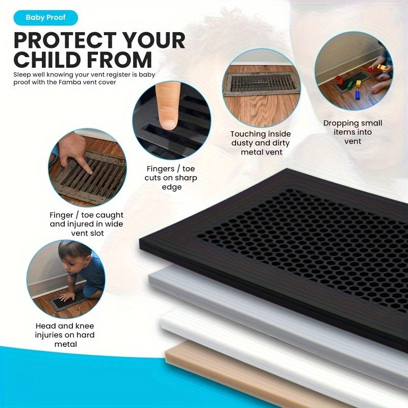 2pcs Silicone Floor Vent Cover Safety Floor Vent Cover