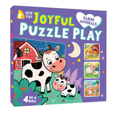 36pcs Farm Animals Jigsaw Puzzle Cow Rabbit Sheep Dog Cartoon Toy for Toddlers