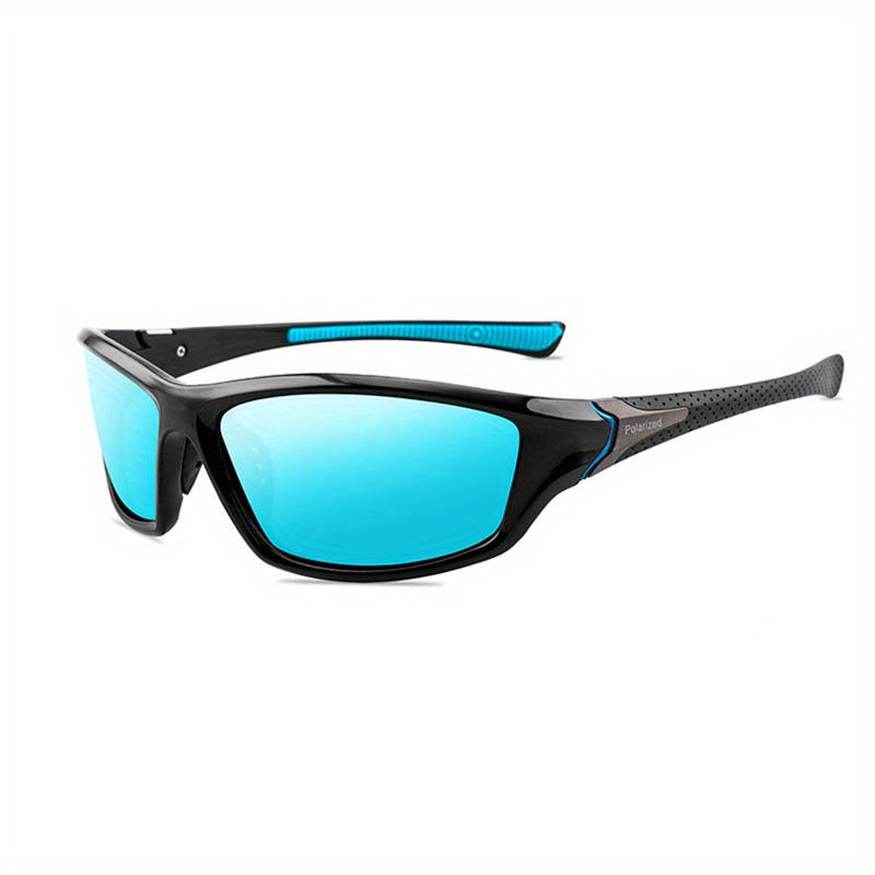 Men's Square Frame Polarized Sunglasses UV 400 Protection